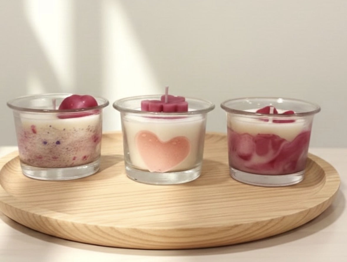 Mini Blush Jar Candle Trio
