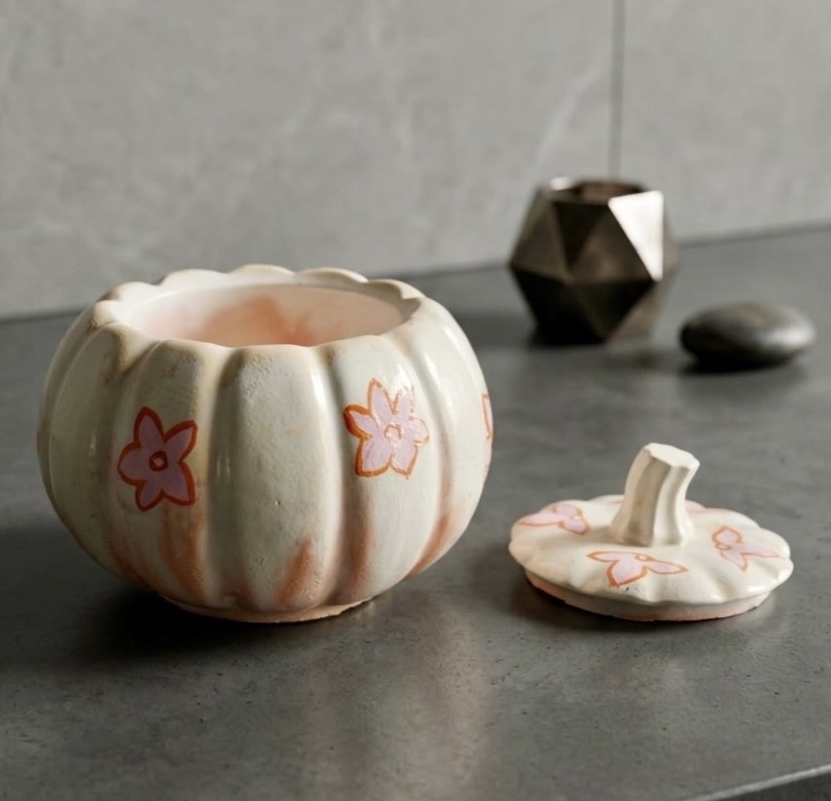 Pumpkin Bloom Tealight Holder