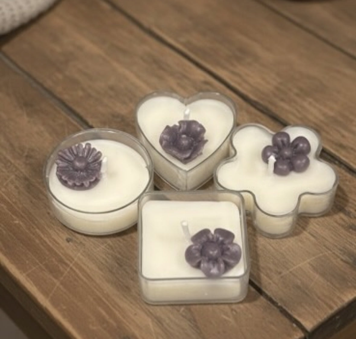 Lavender Mini Shape Candle Set