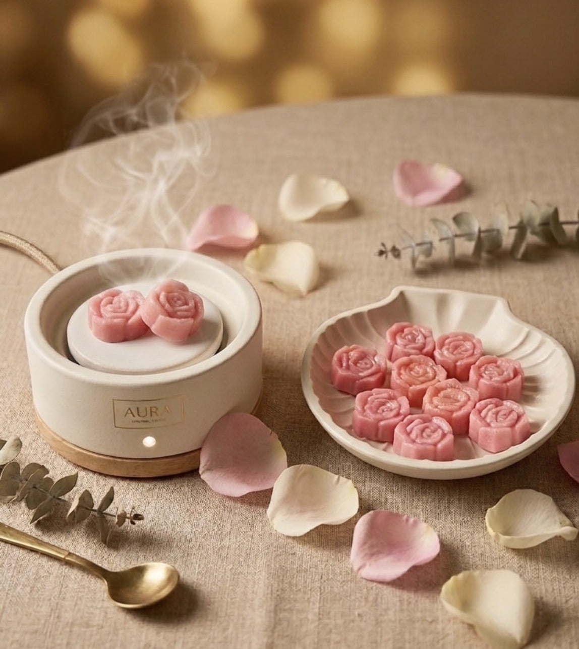 Rose Petal Wax Melt Bowl
